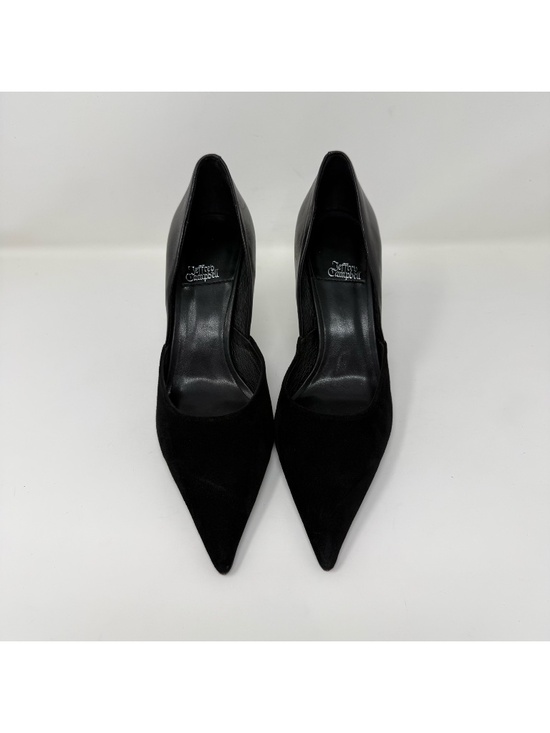 New Jeffrey Campbell Volturi Pump Black Suede Combo Sz 7 - Picture 6 of 12
